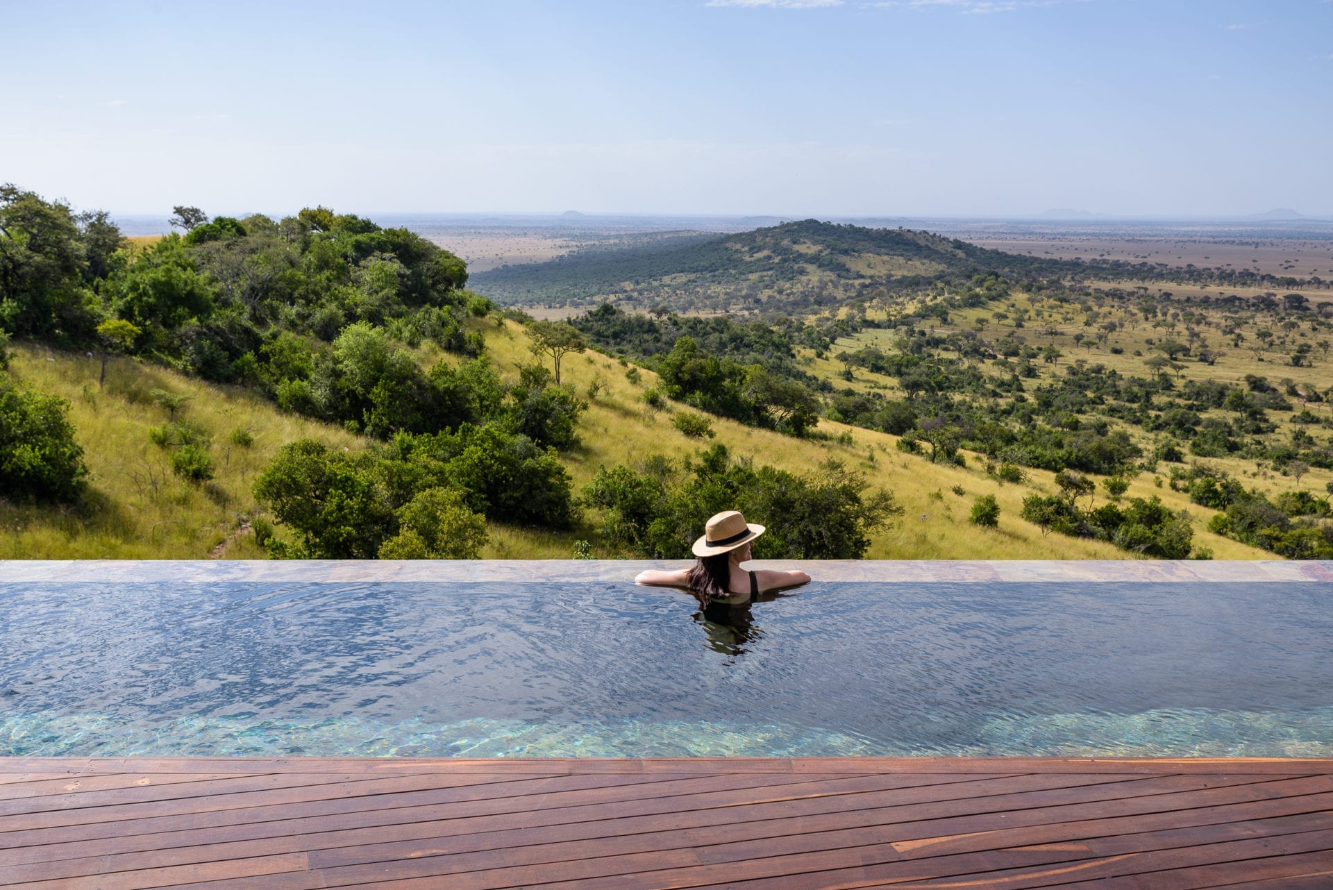 Luxury cottage with plunge pool at Singita Sasakwa Lodge