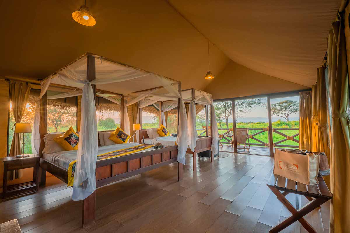 Tarangire Simba Lodge tented safari accommodation