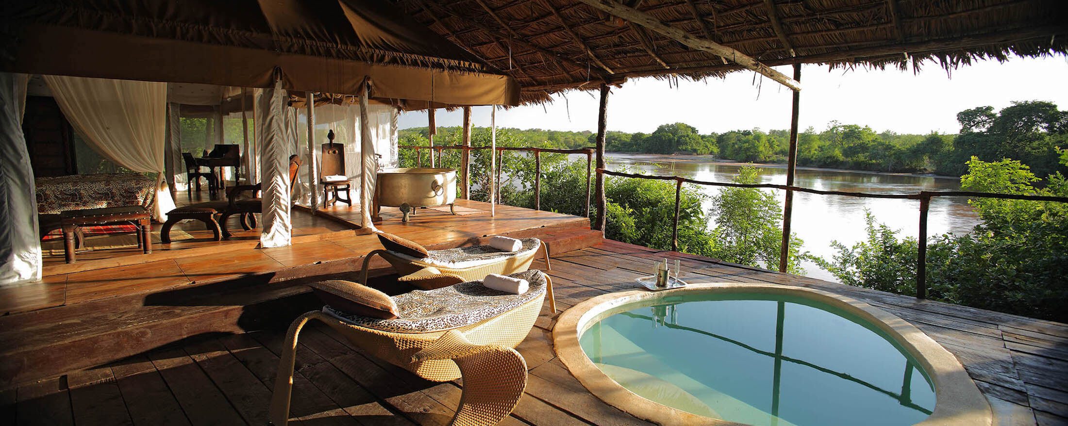 Luxury safari lodge in Tanzania near Ngorongoro Crater