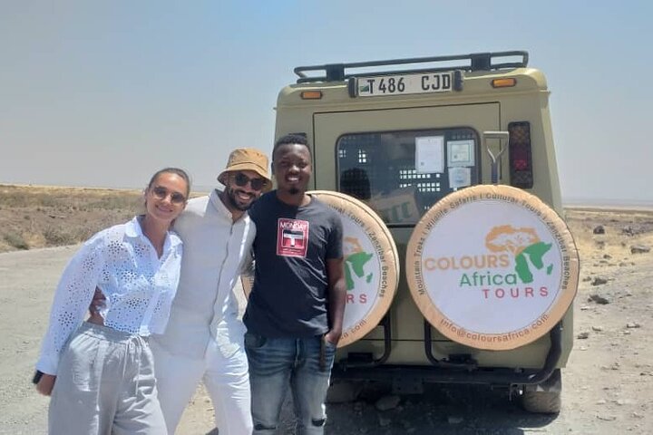 6 Days Kenya Tanzania Safari with elephants in Amboseli, Serengeti wildlife, Tarangire baobabs, and Ngorongoro Crater.